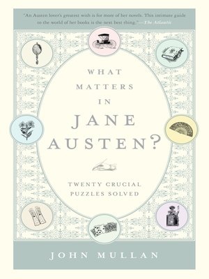 cover image of What Matters in Jane Austen?